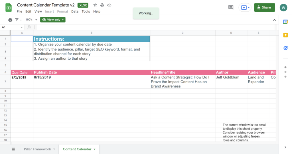 The Content Strategist-Content strategy and calendar